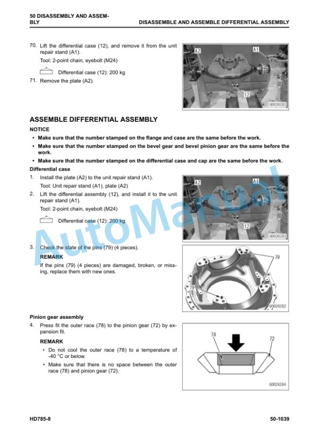 Komatsu HD785-8 Dump Truck Shop Manual SEN06772-14 5 Komatsu HD785-8 Dump Truck Shop Manual SEN06772-14 - Image 5