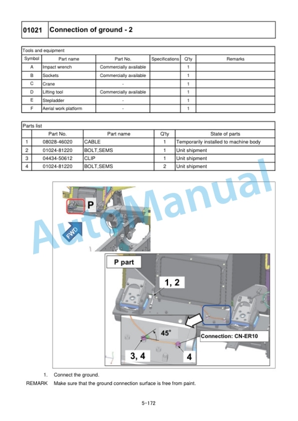 Komatsu HD785-8E0 Dump Truck Field Assembly Instruction GEN00209-02 4 Komatsu HD785-8E0 Dump Truck Field Assembly Instruction GEN00209-02 - Image 4