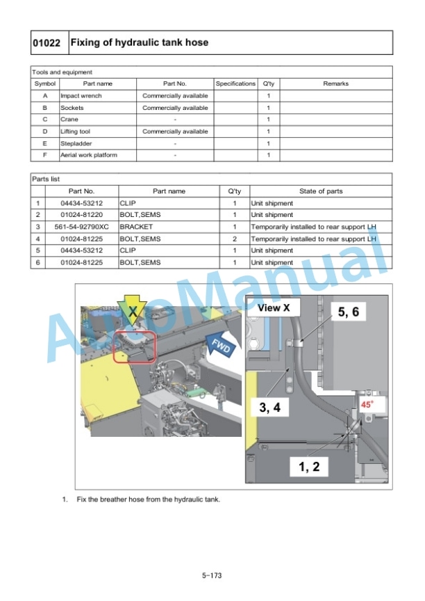 Komatsu HD785-8E0 Dump Truck Field Assembly Instruction GEN00209-04 4 Komatsu HD785-8E0 Dump Truck Field Assembly Instruction GEN00209-04 - Image 4