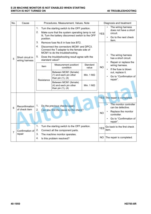 Komatsu HD785-8R Dump Truck Shop Manual SEN06819-08 4 Komatsu HD785-8R Dump Truck Shop Manual SEN06819-08 - Image 4