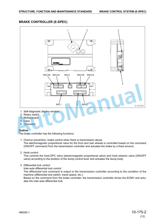 Komatsu HM300-1 Articulated Dump Truck Shop Manual SEBM024816 2 Komatsu HM300-1 Articulated Dump Truck Shop Manual SEBM024816 - Image 2