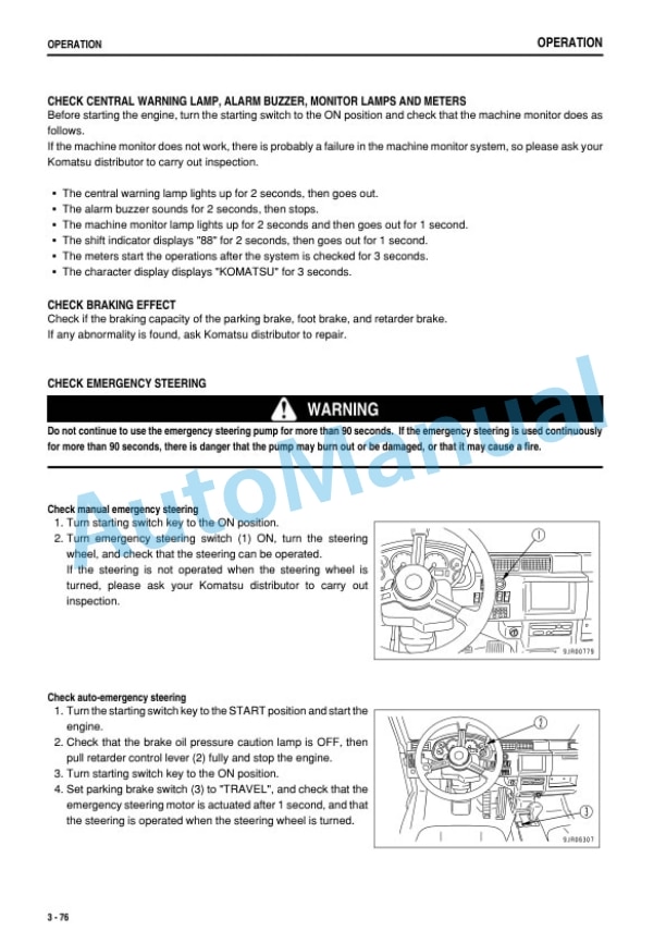 Komatsu HM300-2 Articulated Dump Truck Operation and Maintenance Manual TEN00344-01 3 Komatsu HM300-2 Articulated Dump Truck Operation and Maintenance Manual TEN00344-01 - Image 3