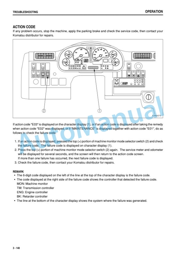 Komatsu HM300-2 Articulated Dump Truck Operation and Maintenance Manual TEN00344-01 4 Komatsu HM300-2 Articulated Dump Truck Operation and Maintenance Manual TEN00344-01 - Image 4