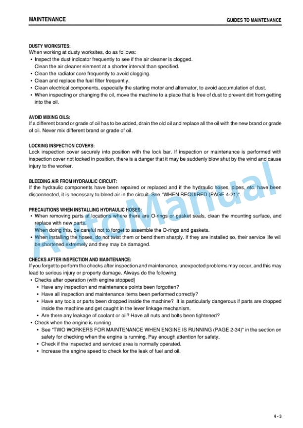 Komatsu HM300-2R Articulated Dump Truck Operation and Maintenance Manual PEN00193-09 4 Komatsu HM300-2R Articulated Dump Truck Operation and Maintenance Manual PEN00193-09 - Image 4
