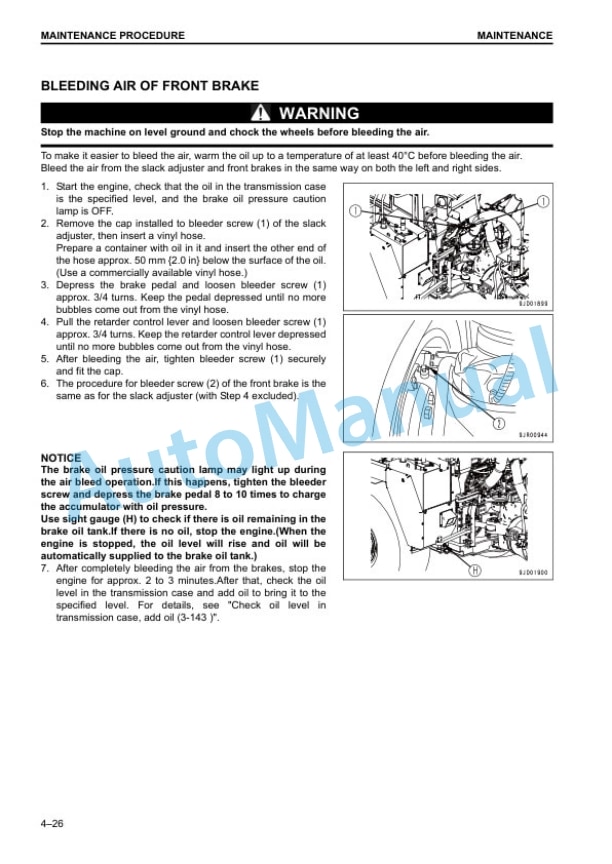 Komatsu HM300-3 Articulated Dump Truck Operation and Maintenance Manual EENAM03310 5 Komatsu HM300-3 Articulated Dump Truck Operation and Maintenance Manual EENAM03310 - Image 5