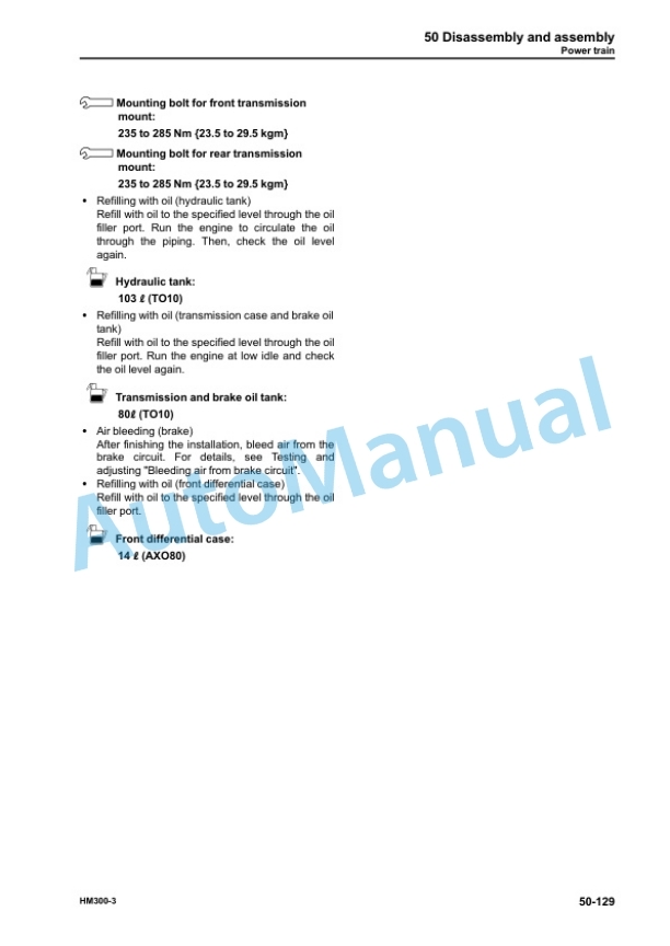 Komatsu HM300-3 Articulated Dump Truck Shop Manual SEN05629-09 5 Komatsu HM300-3 Articulated Dump Truck Shop Manual SEN05629-09 - Image 5