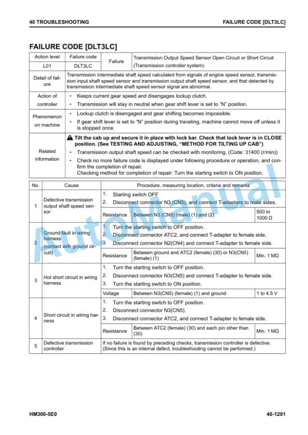 Komatsu HM300-5E0 Articulated Dump Truck Shop Manual SEN06746-09 4 Komatsu HM300-5E0 Articulated Dump Truck Shop Manual SEN06746-09 - Image 4