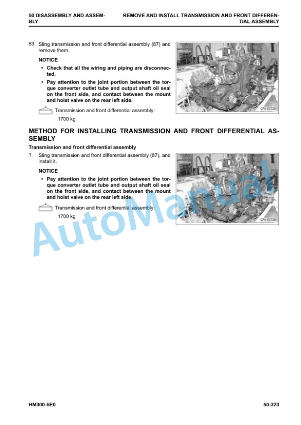 Komatsu HM300-5E0 Articulated Dump Truck Shop Manual SEN06746-09 5 Komatsu HM300-5E0 Articulated Dump Truck Shop Manual SEN06746-09 - Image 5