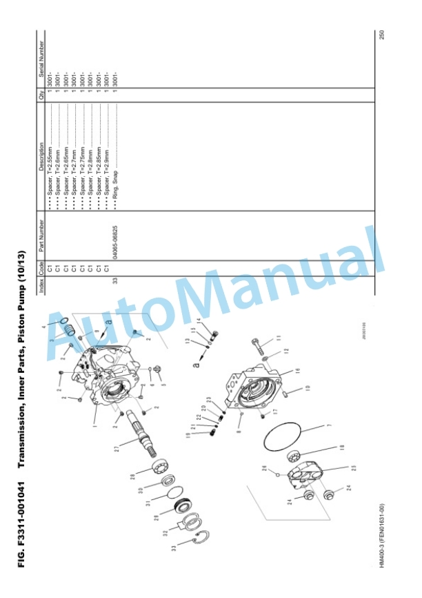 Komatsu HM400-3 Articulated Dump Truck Parts Manual EEPC022400 3 Komatsu HM400-3 Articulated Dump Truck Parts Manual EEPC022400-3