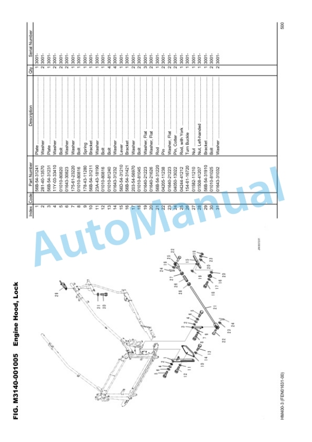 Komatsu HM400-3 Articulated Dump Truck Parts Manual EEPC022400 5 Komatsu HM400-3 Articulated Dump Truck Parts Manual EEPC022400-5