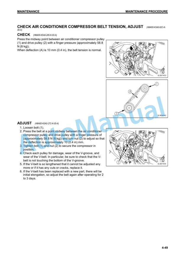 Komatsu HM400-3R Articulated Dump Truck Operation and Maintenance Manual PEN00635-15 5 Komatsu HM400-3R Articulated Dump Truck Operation and Maintenance Manual PEN00635-15 - Image 5