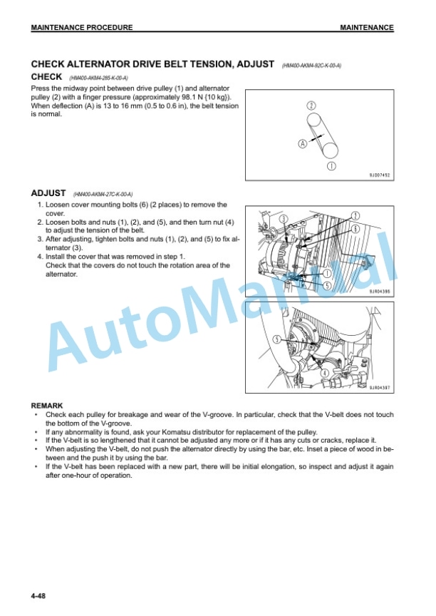 Komatsu HM400-3R Articulated Dump Truck Operation and Maintenance Manual PEN00635-22 5 Komatsu HM400-3R Articulated Dump Truck Operation and Maintenance Manual PEN00635-22 - Image 5