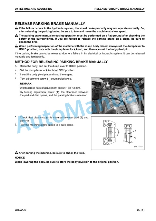 Komatsu HM400-5 Articulated Dump Truck Shop Manual SEN06519-05 2 Komatsu HM400-5 Articulated Dump Truck Shop Manual SEN06519-05 - Image 2