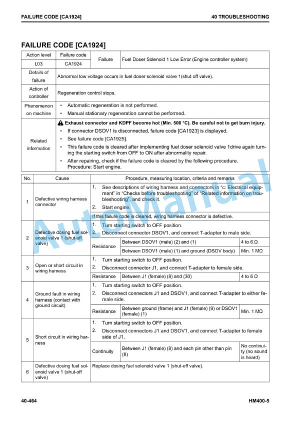 Komatsu HM400-5 Articulated Dump Truck Shop Manual SEN06519-05 3 Komatsu HM400-5 Articulated Dump Truck Shop Manual SEN06519-05 - Image 3