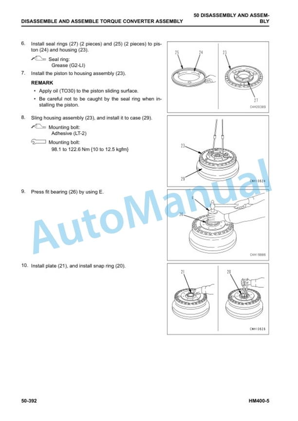 Komatsu HM400-5 Articulated Dump Truck Shop Manual SEN06519-19 5 Komatsu HM400-5 Articulated Dump Truck Shop Manual SEN06519-19 - Image 5