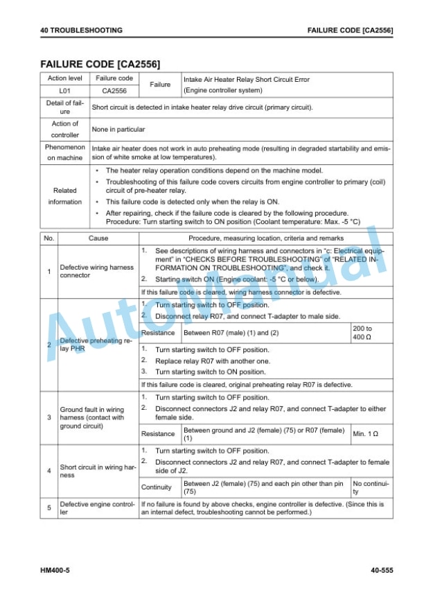 Komatsu HM400-5 Articulated Dump Truck Shop Manual SEN06519-21 3 Komatsu HM400-5 Articulated Dump Truck Shop Manual SEN06519-21 - Image 3
