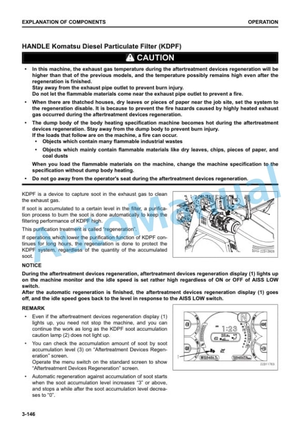 Komatsu HM400-5E0 Articulated Dump Truck Operation and Maintenance Manual EENAM03902 3 Komatsu HM400-5E0 Articulated Dump Truck Operation and Maintenance Manual EENAM03902 - Image 3