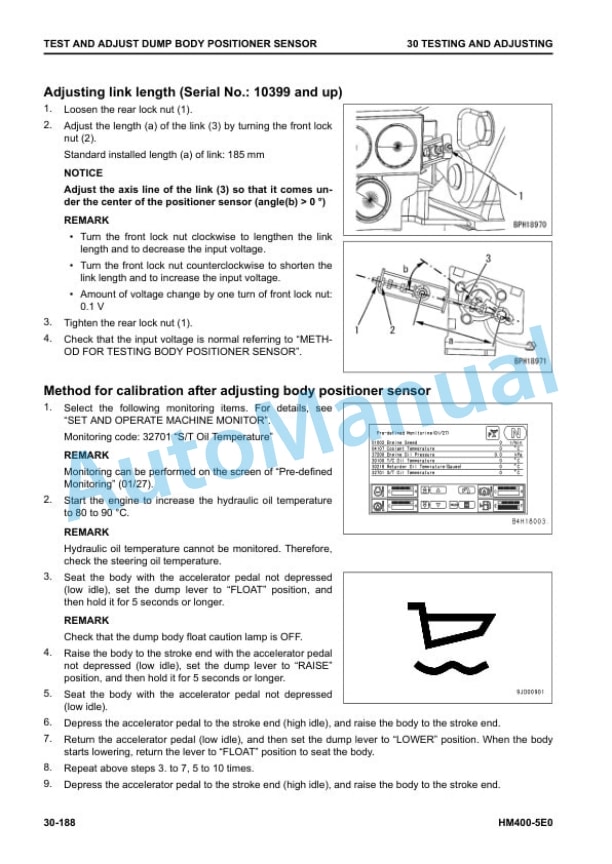 Komatsu HM400-5E0 Articulated Dump Truck Shop Manual SEN06747-04 2 Komatsu HM400-5E0 Articulated Dump Truck Shop Manual SEN06747-04 - Image 2
