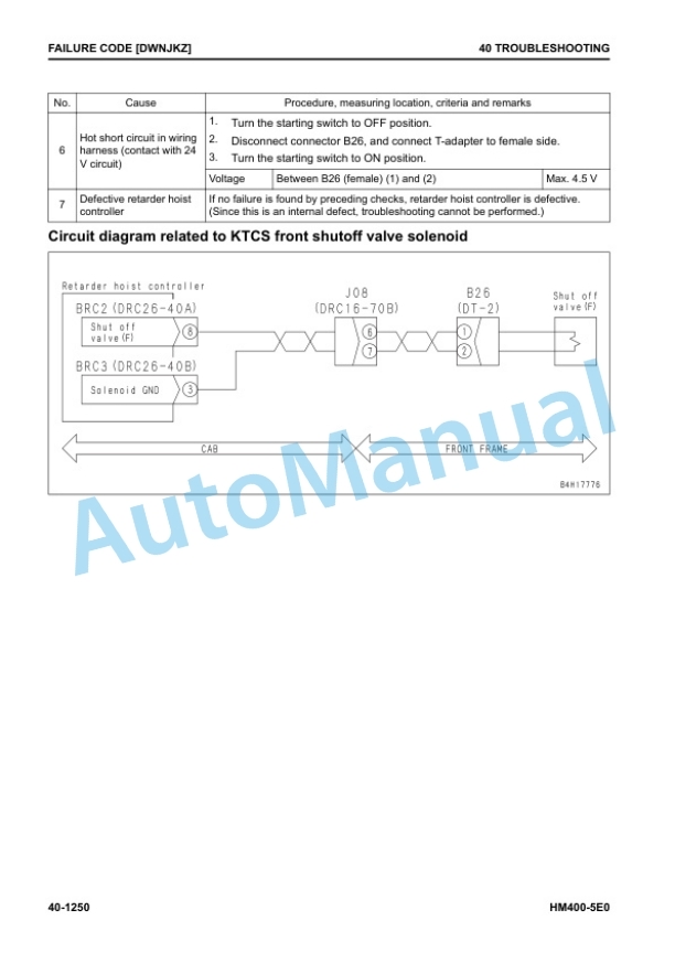 Komatsu HM400-5E0 Articulated Dump Truck Shop Manual SEN06747-09 4 Komatsu HM400-5E0 Articulated Dump Truck Shop Manual SEN06747-09 - Image 4