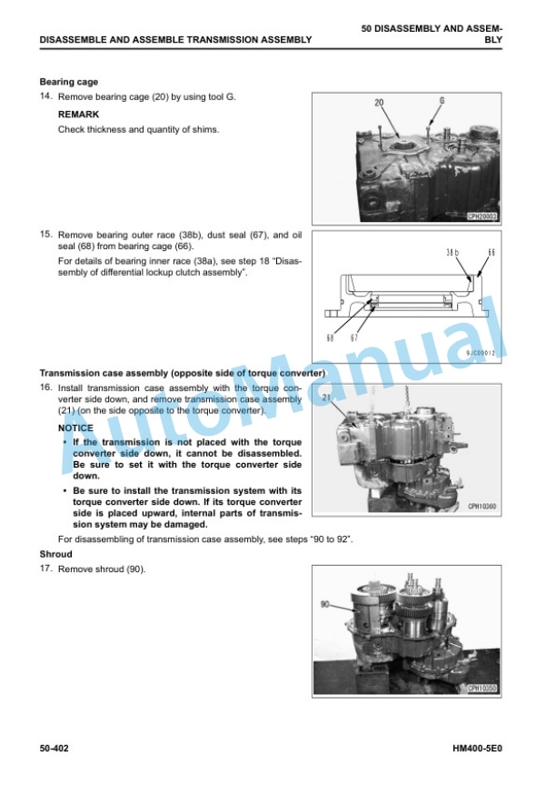 Komatsu HM400-5E0 Articulated Dump Truck Shop Manual SEN06747-12 5 Komatsu HM400-5E0 Articulated Dump Truck Shop Manual SEN06747-12 - Image 5