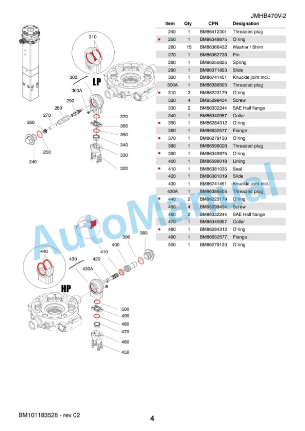 Komatsu JMHB470V-2 Hydraulic Breaker Parts Manual FEN05682-02 2 Komatsu JMHB470V-2 Hydraulic Breaker Parts Manual FEN05682-02-2