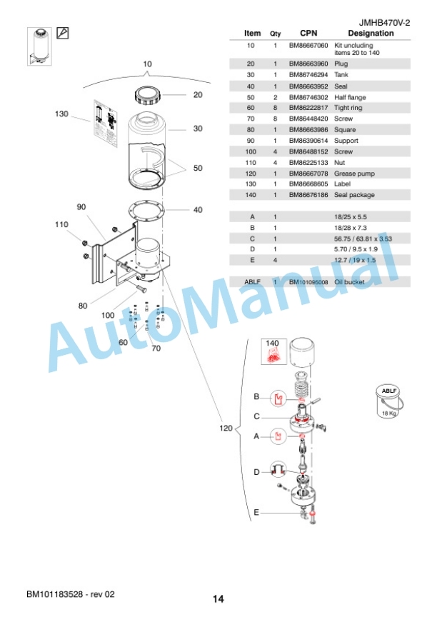 Komatsu JMHB470V-2 Hydraulic Breaker Parts Manual FEN05682-02 4 Komatsu JMHB470V-2 Hydraulic Breaker Parts Manual FEN05682-02-4