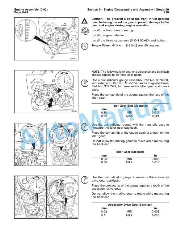 Komatsu L10 Series Engine Shop Manual 3810476-01 2 Komatsu L10 Series Engine Shop Manual 3810476-01 - Image 2