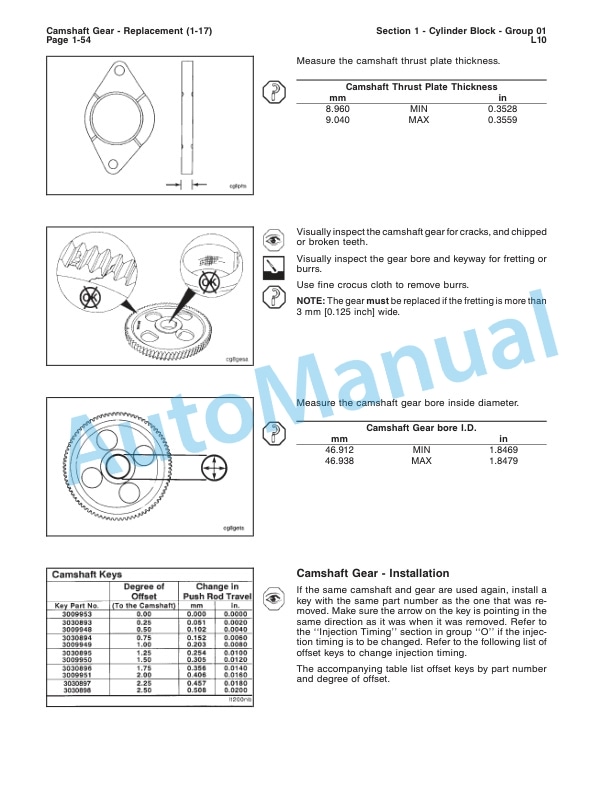 Komatsu L10 Series Engine Shop Manual 3810476-01 3 Komatsu L10 Series Engine Shop Manual 3810476-01 - Image 3