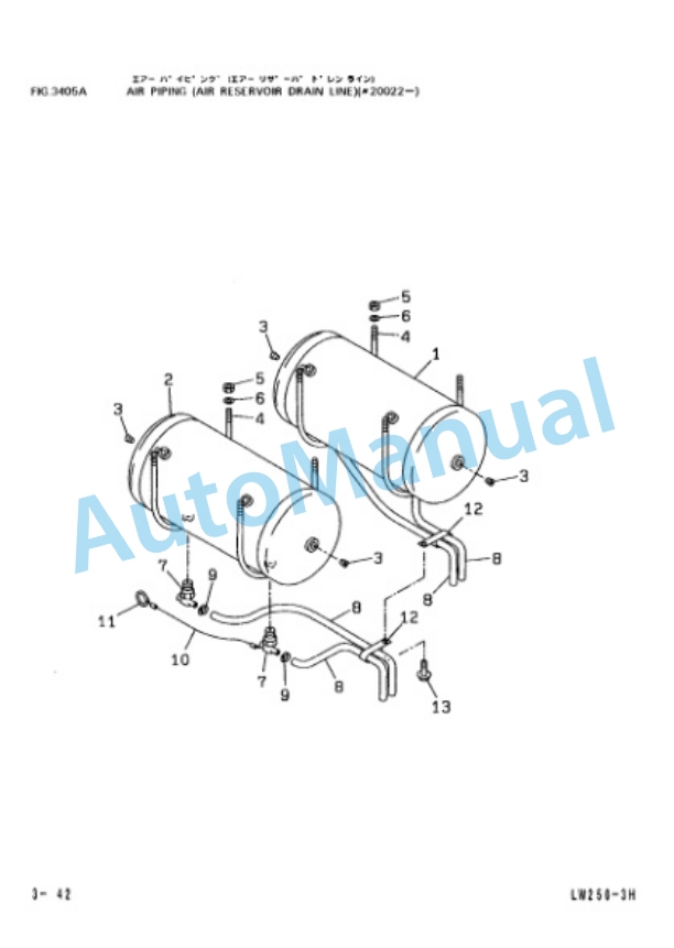 Komatsu LW250-3 Rough Terrain Crane Parts Manual PEPB011101 3 Komatsu LW250-3 Rough Terrain Crane Parts Manual PEPB011101 - Image 3