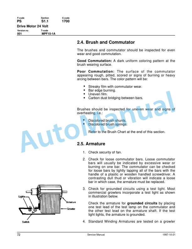 Komatsu MPF15-1A Forklift Truck Service Manual 5 Komatsu MPF15-1A Forklift Truck Service Manual - Image 5