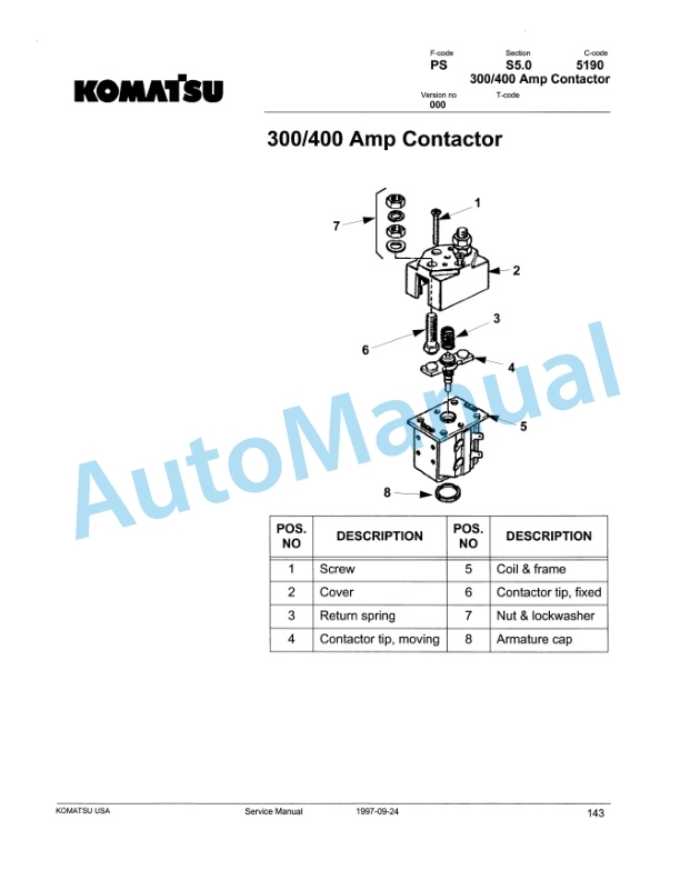 Alternative view of Komatsu MWL, MWE Forklift Truck Service Manual SM035A