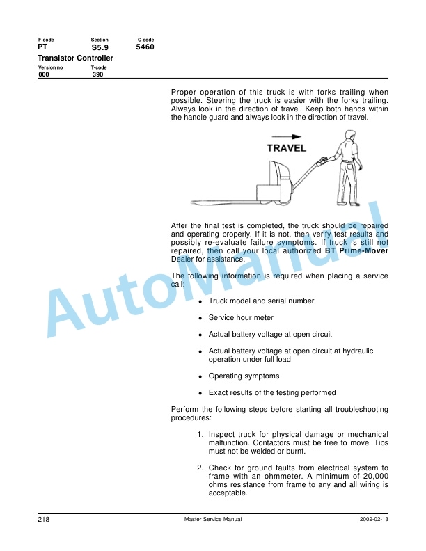 Komatsu MWL22-2A Forklift Truck Service Manual 3 Komatsu MWL22-2A Forklift Truck Service Manual - Image 3