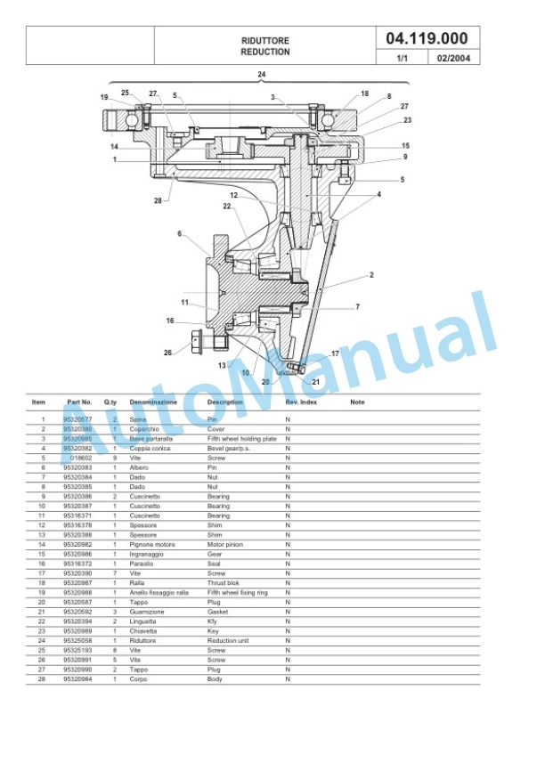 Komatsu MWP 20F-1R, MWP 30F-1R Forklift Truck Parts Manual 60422344 4 Komatsu MWP 20F-1R, MWP 30F-1R Forklift Truck Parts Manual 60422344-4