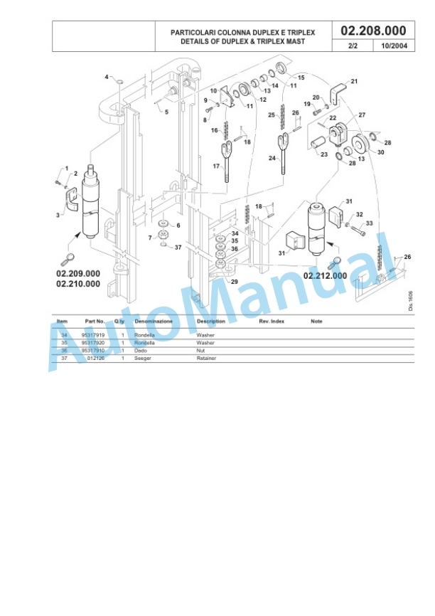 Komatsu MWS 10-1R, MWS 12-1R Forklift Truck Parts Manual 60422353 4 Komatsu MWS 10-1R, MWS 12-1R Forklift Truck Parts Manual 60422353-4