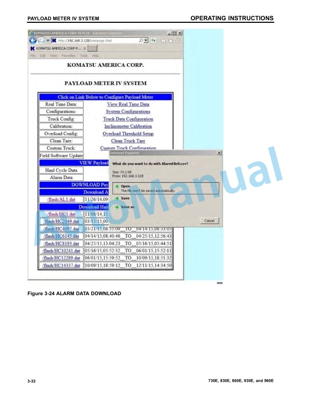 Komatsu Payload Meter IV Operation and Maintenance Manual CEAM032300 5 Komatsu Payload Meter IV Operation and Maintenance Manual CEAM032300 - Image 5