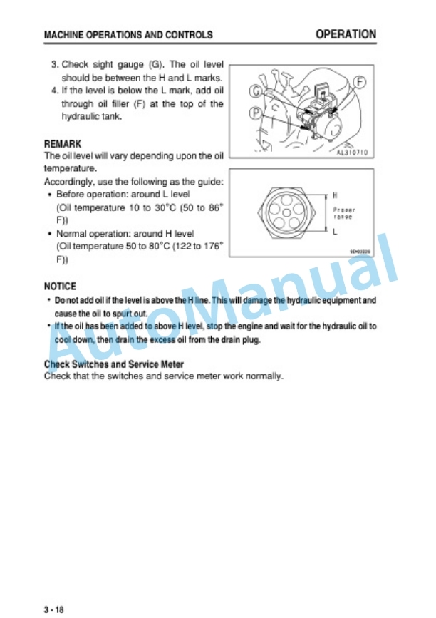 Komatsu PC01-1A Hydraulic Excavator Operation and Maintenance Manual TEN00199-01 3 Komatsu PC01-1A Hydraulic Excavator Operation and Maintenance Manual TEN00199-01 - Image 3