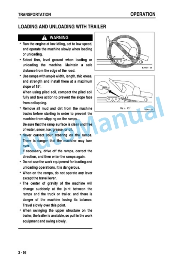 Komatsu PC01-1A Hydraulic Excavator Operation and Maintenance Manual TEN00199-01 4 Komatsu PC01-1A Hydraulic Excavator Operation and Maintenance Manual TEN00199-01 - Image 4