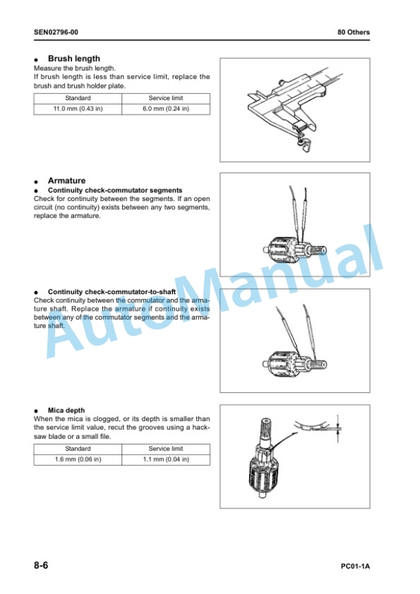 Komatsu PC01-1A Hydraulic Excavator Shop Manual SEN02688-02 5 Komatsu PC01-1A Hydraulic Excavator Shop Manual SEN02688-02 - Image 5