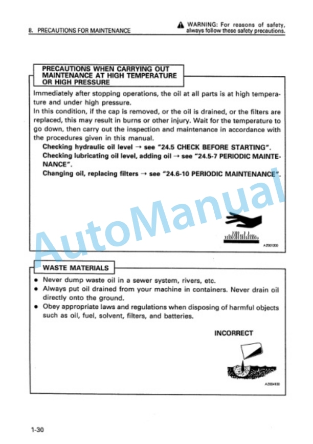 Komatsu PC03-2 Hydraulic Excavator Operation and Maintenance Manual SEAM004900 2 Komatsu PC03-2 Hydraulic Excavator Operation and Maintenance Manual SEAM004900 - Image 2