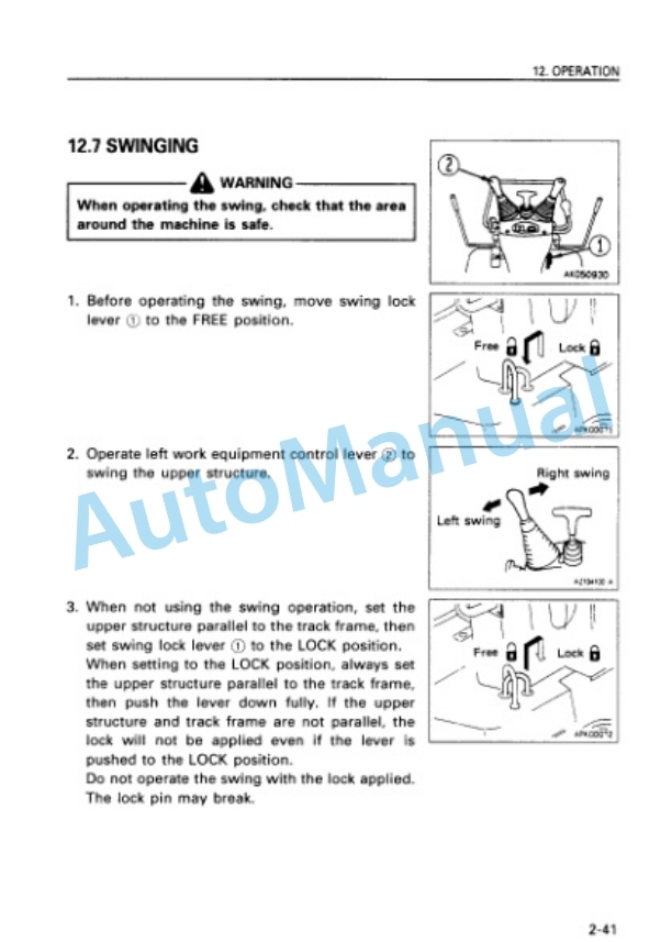 Komatsu PC03-2 Hydraulic Excavator Operation and Maintenance Manual SEAM040601 3 Komatsu PC03-2 Hydraulic Excavator Operation and Maintenance Manual SEAM040601 - Image 3