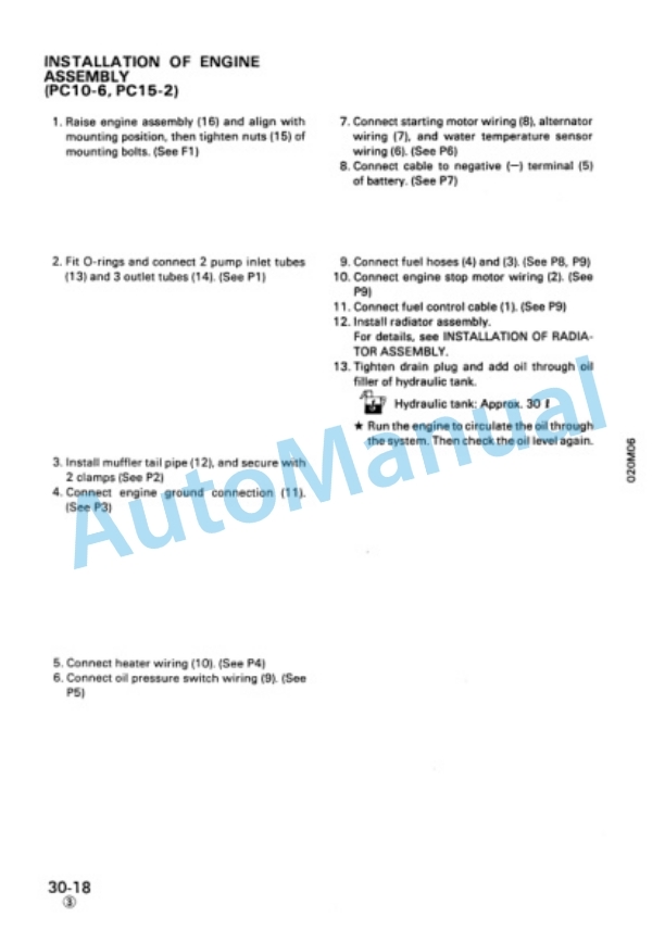 Komatsu PC05-6, PC07-1, PC10-6, PC15-2 Hydraulic Excavator Shop Manual SEBM020M0604 4 Komatsu PC05-6, PC07-1, PC10-6, PC15-2 Hydraulic Excavator Shop Manual SEBM020M0604 - Image 4