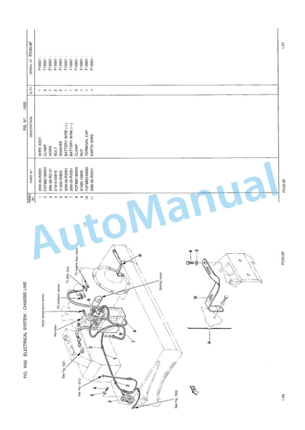 Komatsu PC05-6F Hydraulic Excavator Parts Manual EEPB000800 3 Komatsu PC05-6F Hydraulic Excavator Parts Manual EEPB000800-3