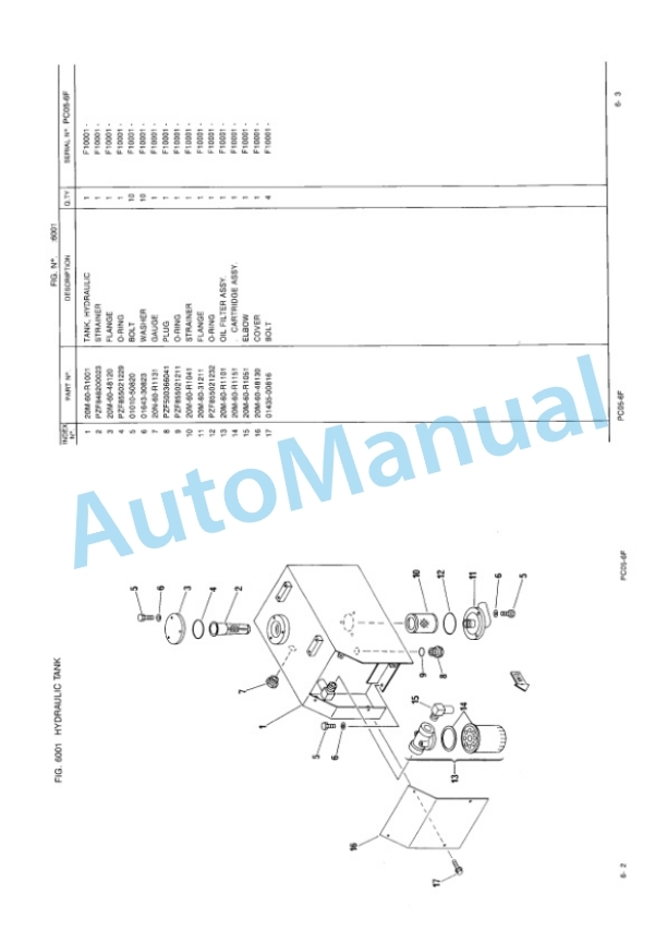 Komatsu PC05-6F Hydraulic Excavator Parts Manual EEPB000800 4 Komatsu PC05-6F Hydraulic Excavator Parts Manual EEPB000800-4