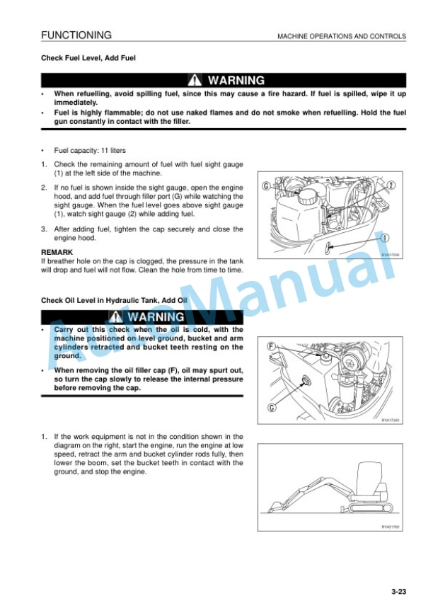 Komatsu PC09-1 Hydraulic Excavator Operation and Maintenance Manual EENAM03403 3 Komatsu PC09-1 Hydraulic Excavator Operation and Maintenance Manual EENAM03403 - Image 3