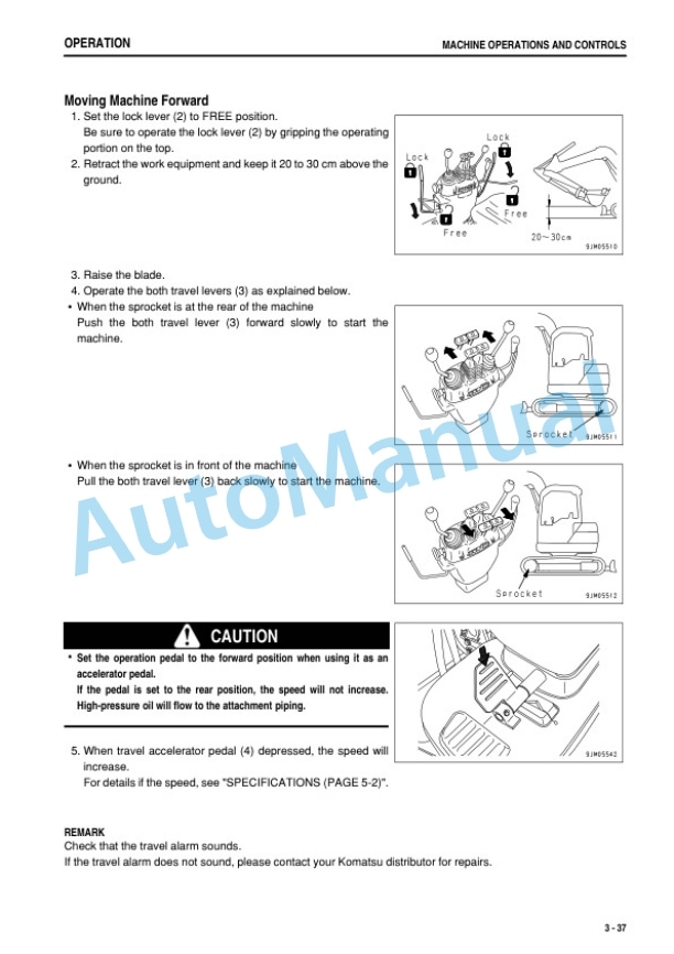 Komatsu PC09-1 Hydraulic Excavator Operation and Maintenance Manual TEN01162-00-3
