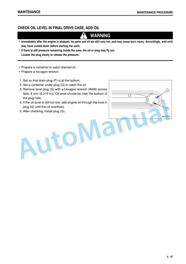 Komatsu PC09-1 Hydraulic Excavator Operation and Maintenance Manual TEN01162-00-5