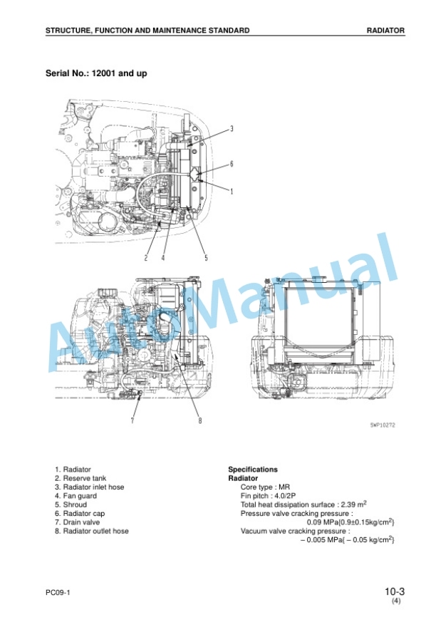 Komatsu PC09-1 Hydraulic Excavator Shop Manual SEBM026105 2 Komatsu PC09-1 Hydraulic Excavator Shop Manual SEBM026105 - Image 2
