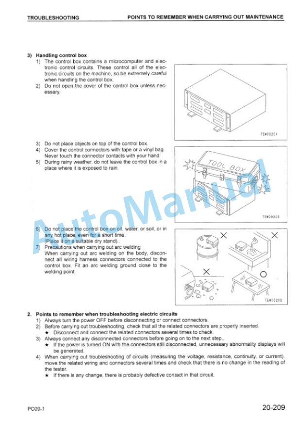 Komatsu PC09-1 Hydraulic Excavator Shop Manual SEBM026105 4 Komatsu PC09-1 Hydraulic Excavator Shop Manual SEBM026105 - Image 4