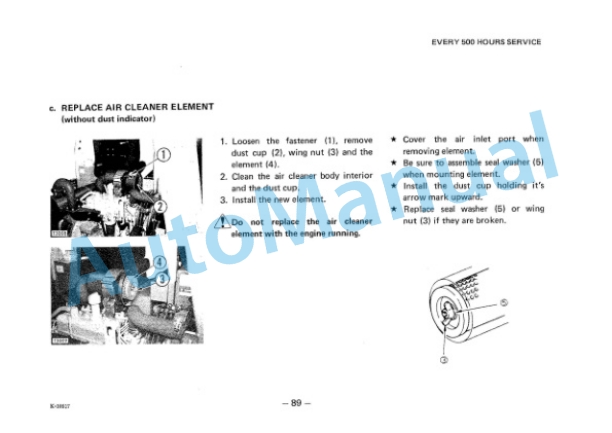 Komatsu PC10-3 Hydraulic Excavator Operation and Maintenance Manual SEAM20NC00 5 Komatsu PC10-3 Hydraulic Excavator Operation and Maintenance Manual SEAM20NC00 - Image 5