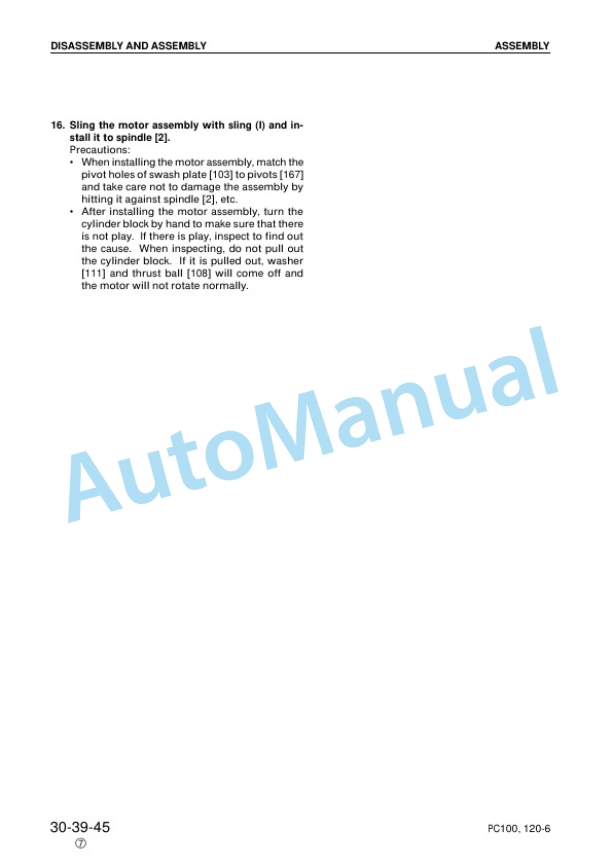 Komatsu PC100-6, PC120-6 Hydraulic Excavator Shop Manual SEBM003307 5 Komatsu PC100-6, PC120-6 Hydraulic Excavator Shop Manual SEBM003307 - Image 5